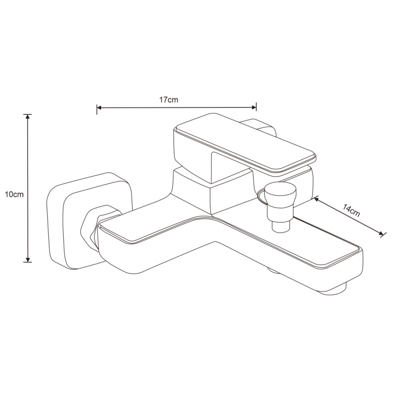 Mexen Cetus DQ77 Bathtub Set, Chrome - 744313DQ77-00