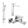 Mexen Cetus DQ77 bath set, chrome - 744313DQ77-00