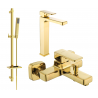 Mexen Cetus DQ77 bathtub set, Gold - 744313DQ77-50