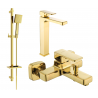 Mexen Cetus DQ45 bathtub set, Gold - 744313DQ45-50