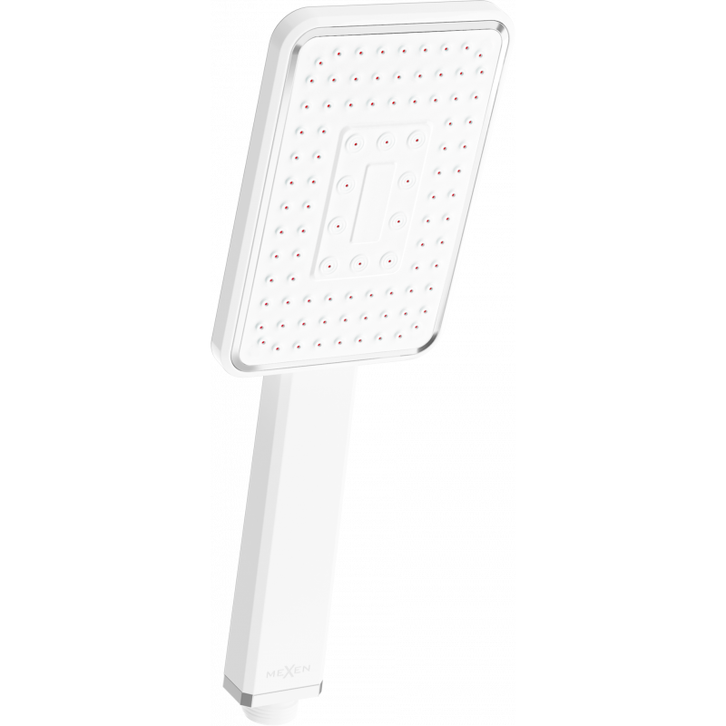 Mexen R-54 1-function shower handle, White/Chrome - 79554-21