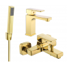 Mexen Cetus R77 bathtub set, Gold - 744303R77-50
