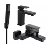 Mexen Cetus R77 bath set, black - 744303R77-70