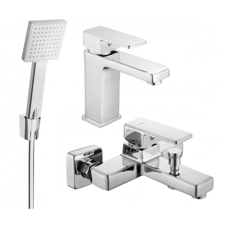 Mexen Cetus R45 bathtub set, Chrome - 744303R45-00