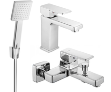 Mexen Cetus R45 bathtub set, Chrome - 744303R45-00