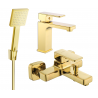 Mexen Cetus R45 bathtub set, Gold - 744303R45-50