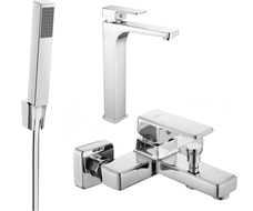 Mexen Cetus R77 bathtub set, Chrome - 744313R77-00