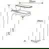 Mexen Cetus R77 bathtub set, Chrome - 744313R77-00
