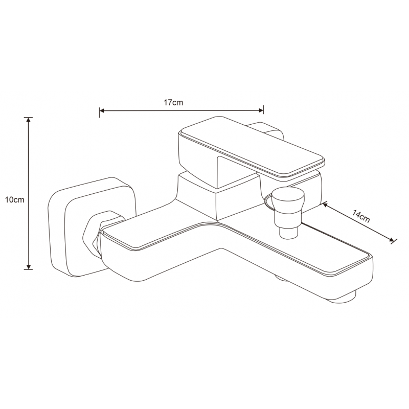 Mexen Cetus R77 Bathtub Set, Gold - 744313R77-50