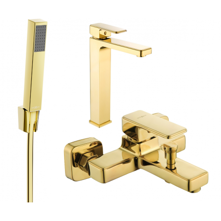 Mexen Cetus R77 Bath Set, Gold - 744313R77-50