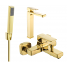 Mexen Cetus R77 bathtub set, Gold - 744313R77-50