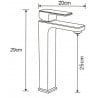 Mexen Cetus R77 bathtub set, Black - 744313R77-70