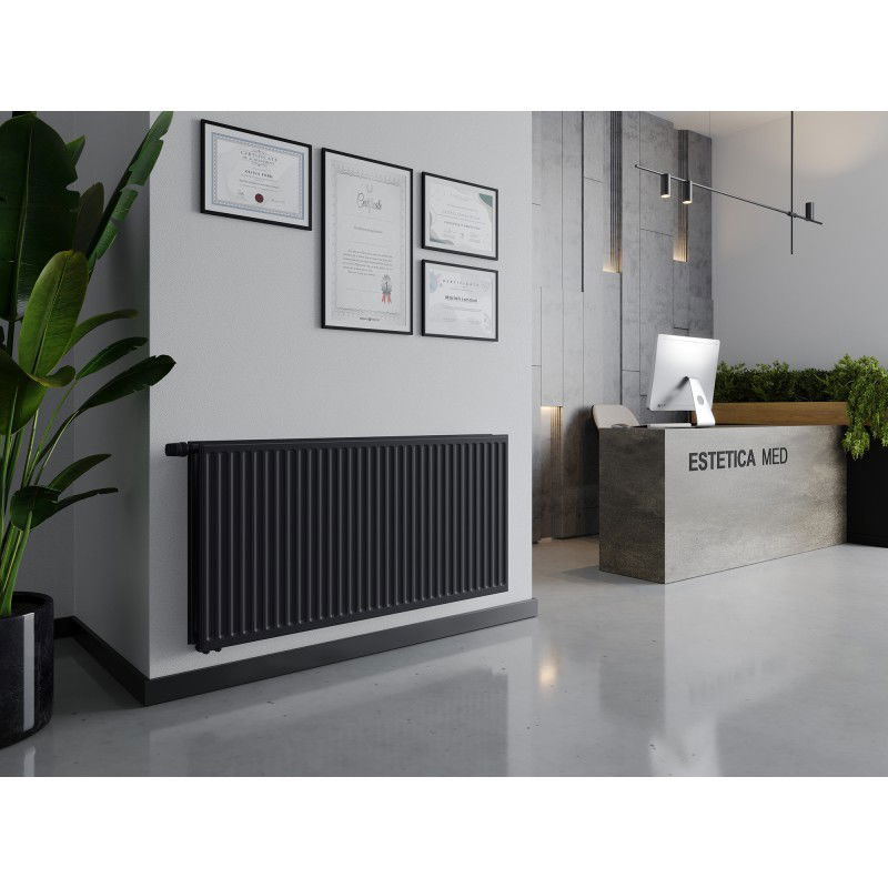 Mexen CVH20 Hygiene flat radiator 900 x 1500 mm, bottom connection, 2310 W, anthracite - W620H-090-150-66
