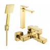 Mexen Cetus R45 bathtub set, Gold - 744313R45-50