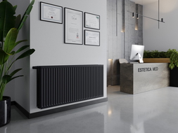 Mexen CVH30 Hygiene flat panel radiator 300 x 400 mm, bottom connection, 349 W, anthracite - W630H-030-040-66
