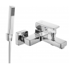 Mexen Cetus R77 bathtub faucet with shower set, chrome - 74433R77-00