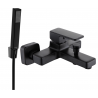 Mexen Cetus R77 bath tap with shower set, black - 74433R77-70