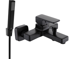 Mexen Cetus R77 bathtub faucet with shower set, black - 74433R77-70