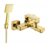 Mexen Cetus R45 bathtub mixer tap with shower head, Gold - 74433R45-50