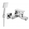 Mexen Cetus R45 bathtub faucet with shower set, chrome - 74433R45-00