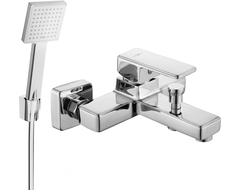 Mexen Cetus R45 bathtub mixer tap with shower head, Chrome - 74433R45-00