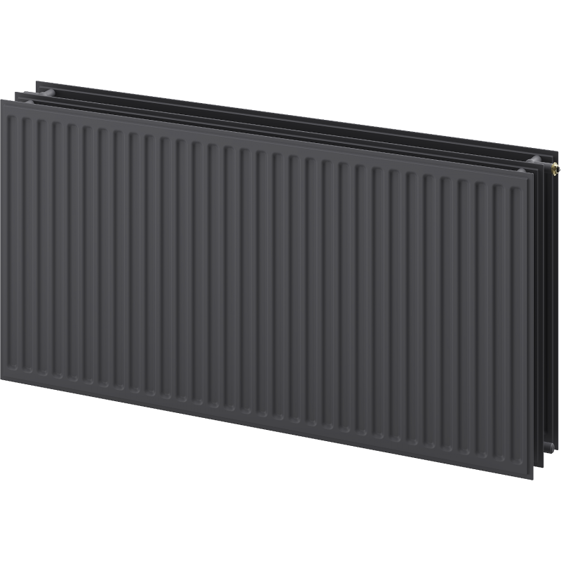 Mexen CVH30 Hygiene Panel Heater 400 x 2600 mm, Bottom Connection, 2850 W, Anthracite - W630H-040-260-66