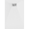 Mexen Hugo rectangular SMC shower tray 100 x 70 cm, white, inox cover - 42107010-X