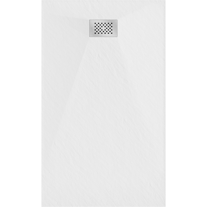 Mexen Hugo rectangle shower tray SMC 150 x 70 cm, white, inox cover - 42107015-X