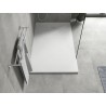 Mexen Hugo rectangular SMC shower tray 160 x 70 cm, white, inox cover - 42107016-X