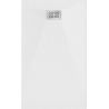 Mexen Hugo rectangular shower tray SMC 160 x 80 cm, white, inox cover - 42108016-X