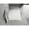 Mexen Hugo rectangular shower tray SMC 140 x 80 cm, white, inox cover - 42108014-X