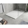 Mexen Hugo rectangular SMC shower tray 140 x 80 cm, white, inox cover - 42108014-X