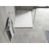 Mexen Hugo rectangular SMC shower tray 130 x 80 cm, white, inox cover - 42108013-X