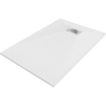 Mexen Hugo rectangular SMC shower tray 130 x 80 cm, white, inox cover - 42108013-X