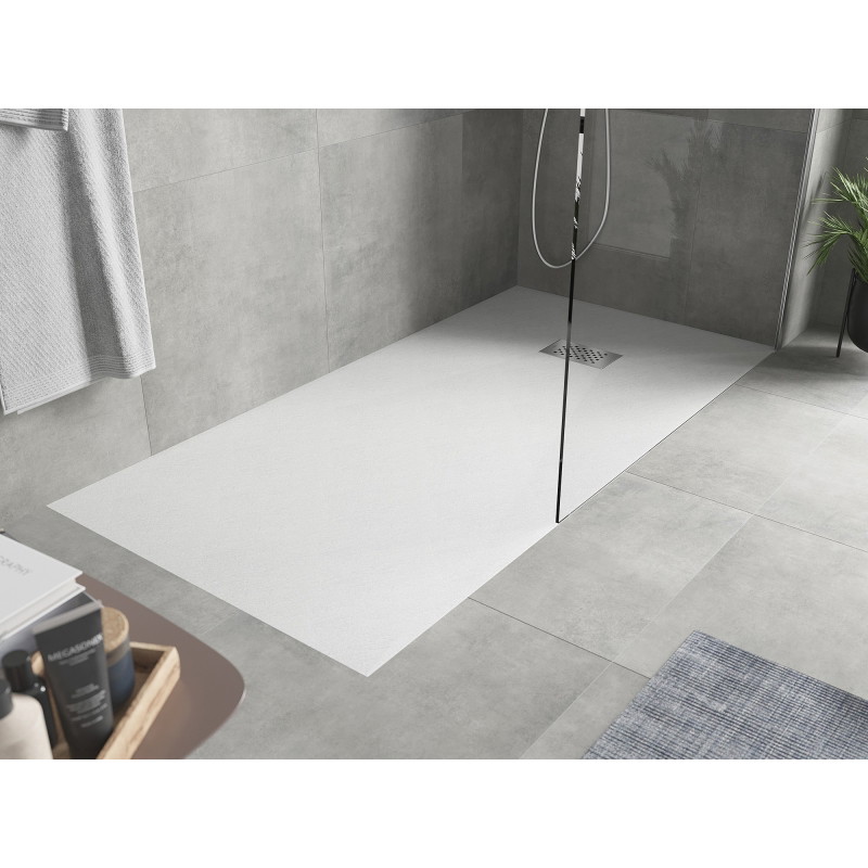 Mexen Hugo SMC Rectangular Shower Tray 170 x 80 cm, White, Inox Cover - 42108017-X