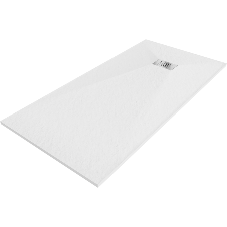 Mexen Hugo rectangular SMC shower tray 170 x 80 cm, white, inox cover - 42108017-X