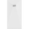Mexen Hugo rectangular SMC shower tray 180 x 80 cm, white, inox cover - 42108018-X