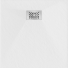 Mexen Hugo square SMC shower tray 90 x 90 cm, white, inox cover - 42109090-X