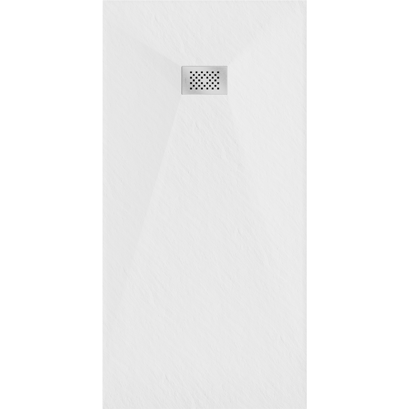 Mexen Hugo rectangular shower tray SMC 170 x 90 cm, white, inox cover - 42109017-X