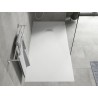 Mexen Hugo rectangular SMC shower tray 180 x 90 cm, white, inox cover - 42109018-X