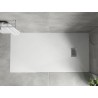 Mexen Hugo rectangular SMC shower tray 180 x 90 cm, white, inox cover - 42109018-X