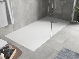 Mexen Hugo rectangular shower tray SMC 180 x 90 cm, white, inox cover - 42109018-X