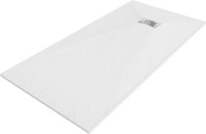 Mexen Hugo rectangular shower tray SMC 180 x 90 cm, white, inox cover - 42109018-X