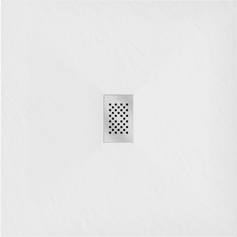 Mexen Hugo SMC Square Shower Tray 100 x 100 cm, White, Inox Cover - 42101010-X