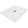 Mexen Hugo rectangular SMC shower tray 110 x 100 cm, white, inox cover - 42101011-X