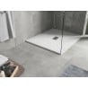 Mexen Hugo rectangular shower tray SMC 130 x 100 cm, white, inox grille - 42101013-X