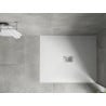 Mexen Hugo rectangular shower tray SMC 130 x 100 cm, white, inox grille - 42101013-X