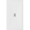 Mexen Hugo rectangular shower tray SMC 150 x 100 cm, white, inox cover - 42101015-X