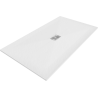 Mexen Hugo rectangular SMC shower tray 160 x 100 cm, white, inox cover - 42101016-X