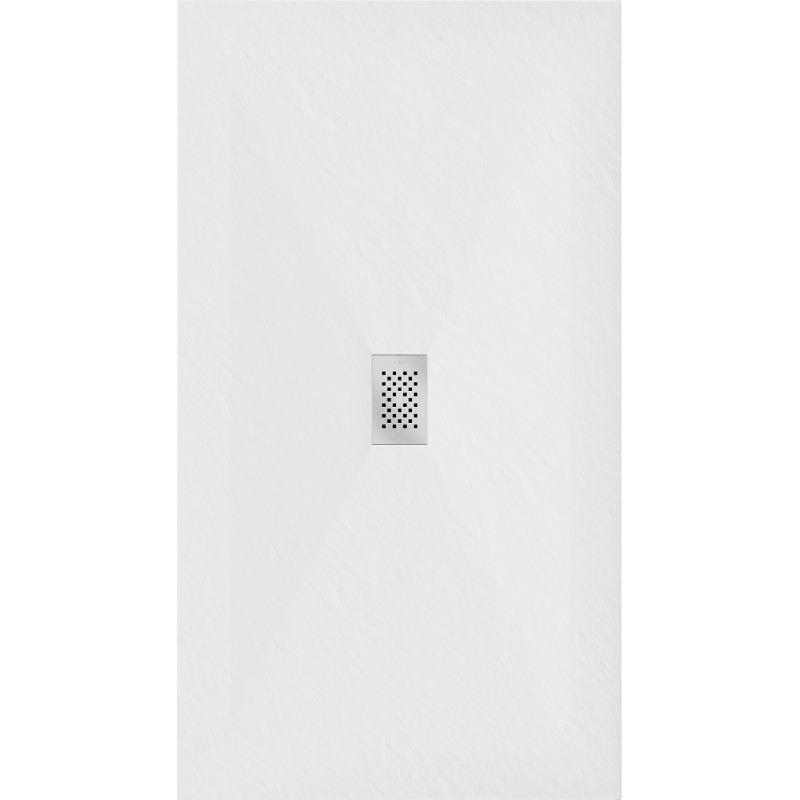 Mexen Hugo rectangular shower tray SMC 160 x 100 cm, white, inox cover - 42101016-X